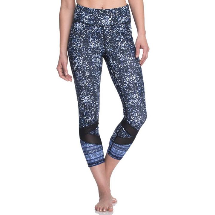Women's Gaiam Om Align Yoga Capri Leggings, Size: Xs, Oxford