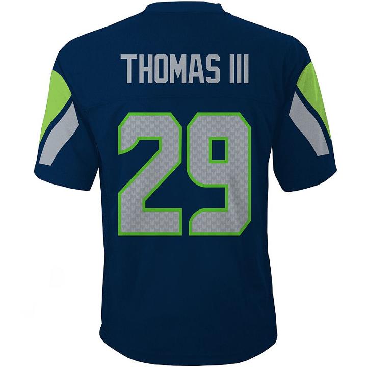 Boys 8-20 Seattle Seahawks Earl Thomas Iii Replica Jersey, Size: S 8, Blue (navy)