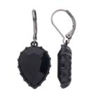 Simply Vera Vera Wang Inverted Nickel Free Teardrop Earrings, Women's, Black