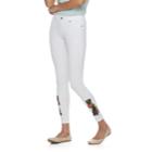 Women's Utopia By Hue Buttercup Floral Patch Leggings, Size: Xl, White
