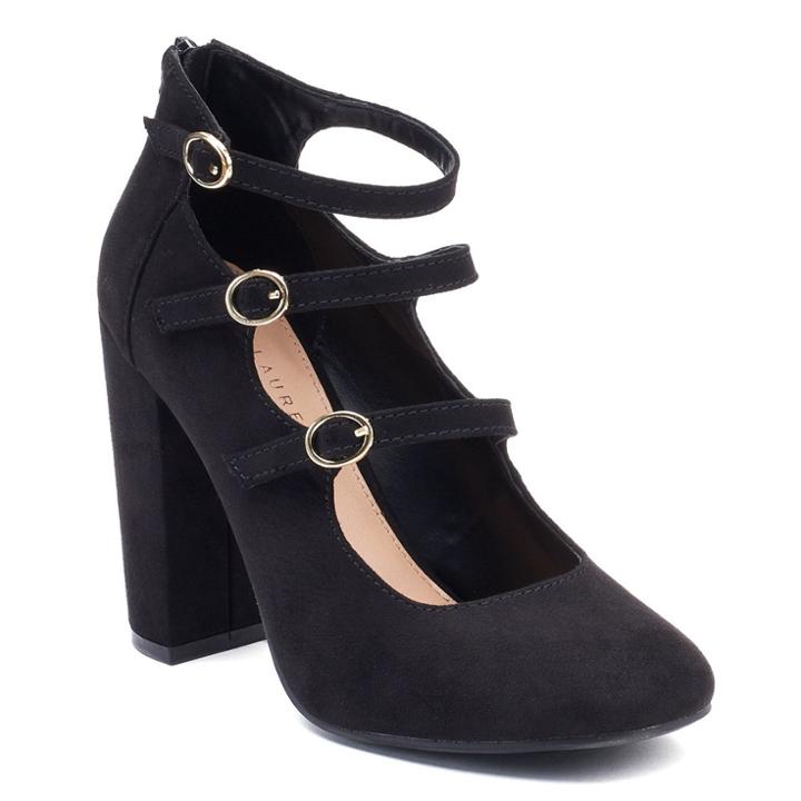 Lc Lauren Conrad Bellflower Women's High Heels, Size: 8.5, Black