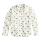 Boys 4-12 Sonoma Goods For Life&trade; Dinosaur Button Down Shirt, Size: 10, White