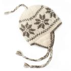 Sijjl Snowflake Fleece-lined Wool Trapper Hat, Women's, Multicolor