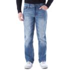 Men's Axe & Crown Slim Straight Jeans, Size: 34x34, Dark Blue