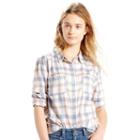 Women's Levi's Workwear Plaid Boyfriend Shirt, Size: Medium, Ovrfl Oth