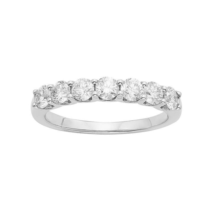 Igl Certified Diamond Wedding Ring In 14k Gold (1 Carat T.w.), Women's, Size: 7, White