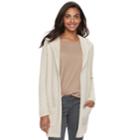 Women's Sonoma Goods For Life&trade; Hooded Cardigan, Size: Xxl, White