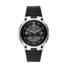 Casio Men's World Time Analog & Digital Watch - Aw80-1a2v, Black