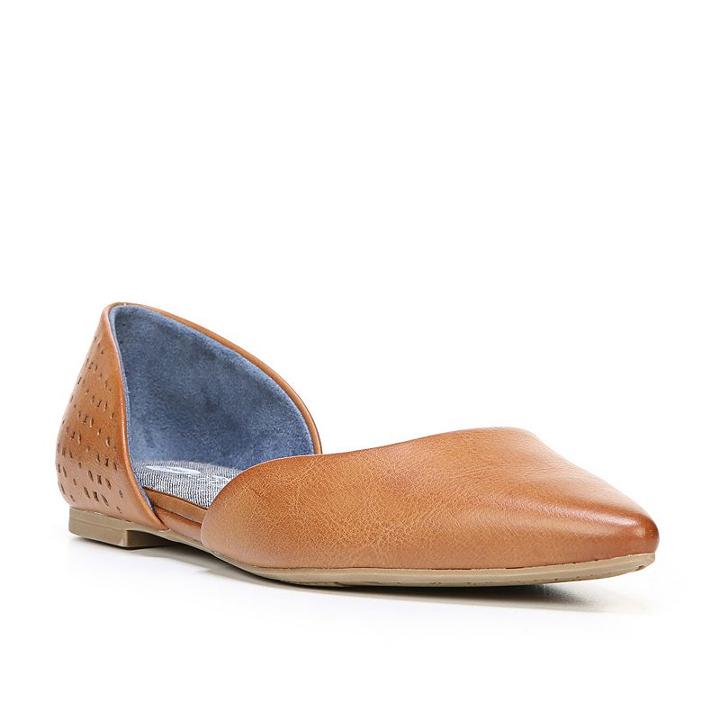 Dr. Scholl's Svetlana Women's D'orsay Flats, Size: Medium (7), Brown