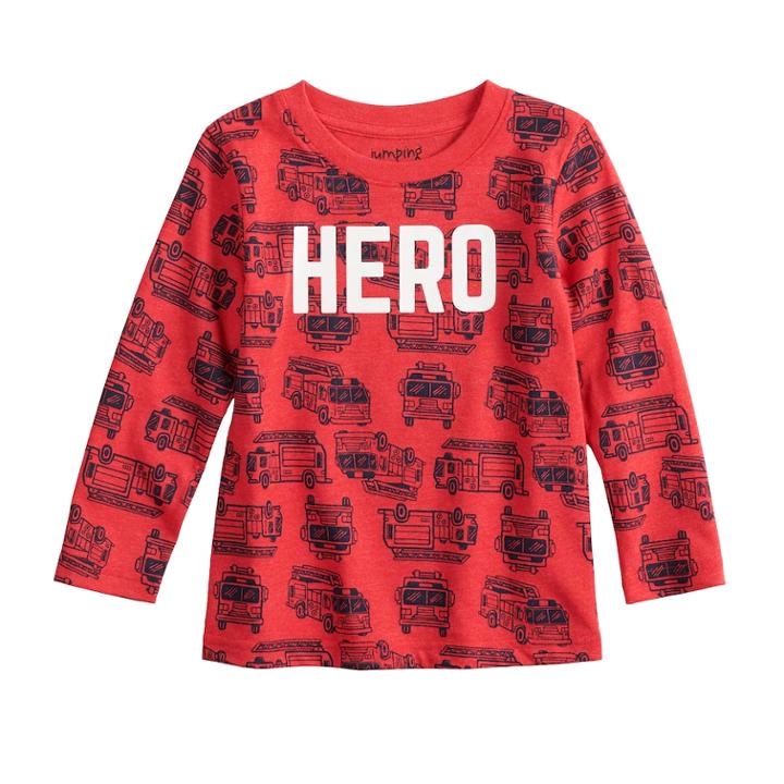 Baby Boy Jumping Beans&reg; Softest Graphic Tee, Size: 18 Months, Med Red