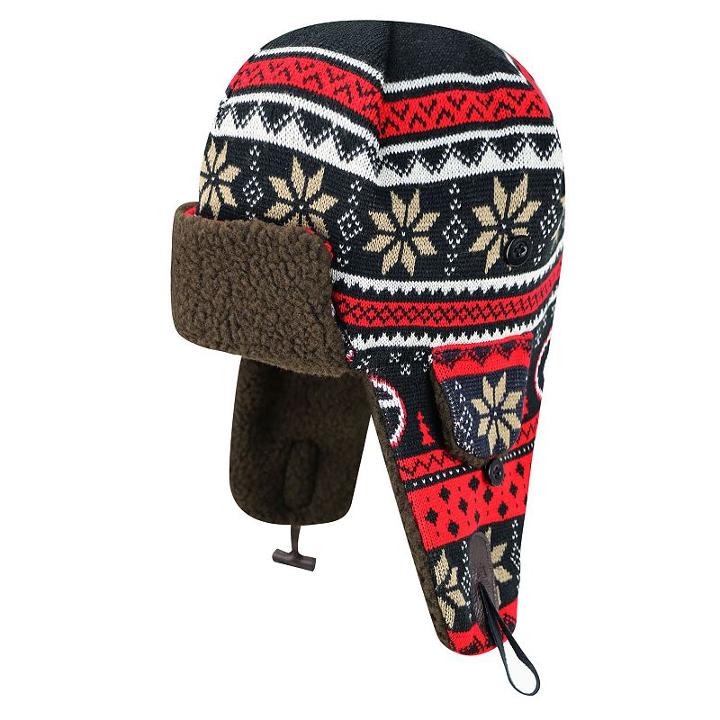 Adult Top Of The World Georgia Bulldogs Trapper Hat, Black