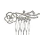 Franco Gia Flower Hair Comb, Women's, Natural