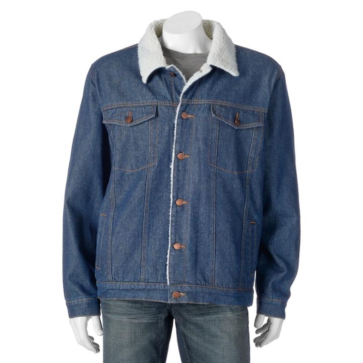 Men's North 40 Lined Denim Jacket, Size: Xl Tall, Blue