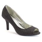 Andrew Geller Uriel Women's Peep-toe Pumps, Size: 6.5, Black