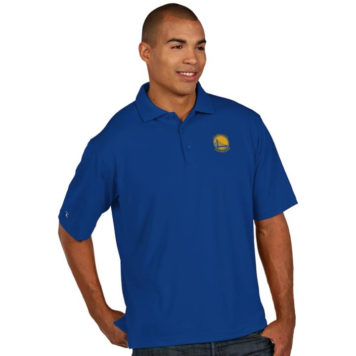 Men's Antigua Golden State Warriors Pique Xtra-lite Polo, Size: Small, White Oth