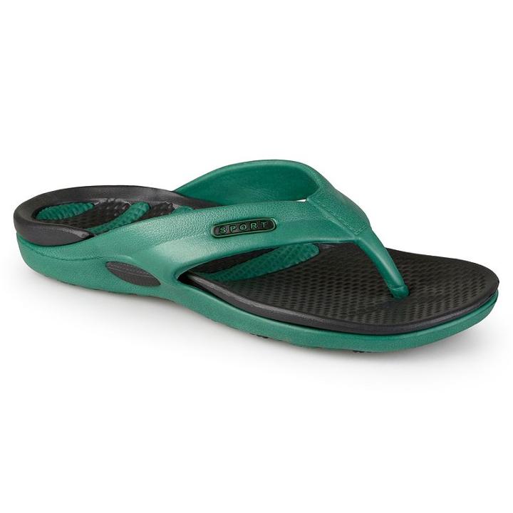 Vance Co. Men's Sport Flip-flops, Size: 8, Green