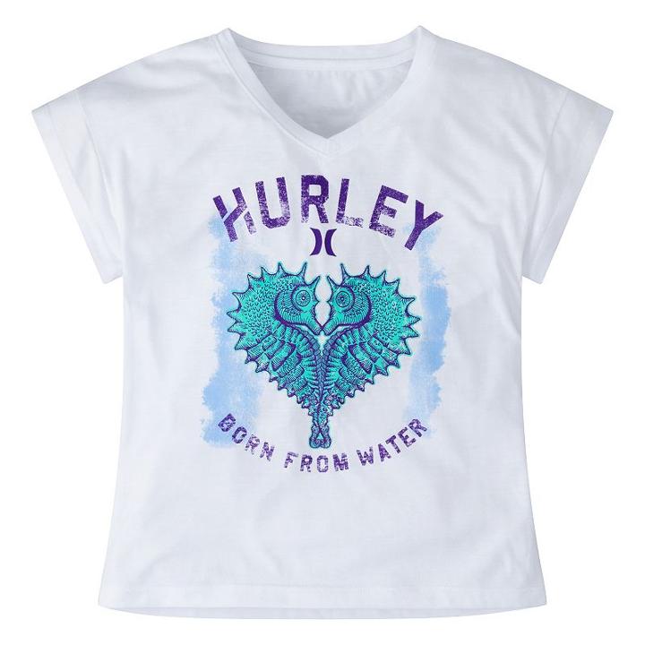 Girls 7-16 Hurley Permanent Vacation Knit Tee, Girl's, Size: Medium, White