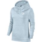 Women's Nike Sportswear Funnel Neck Pullover Hoodie, Size: Large, Blue (navy)