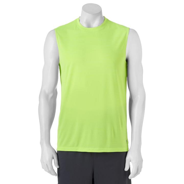 Big & Tall Fila Sport&reg; Slubbed Tank Top, Men's, Size: 3xl Tall, Brt Yellow