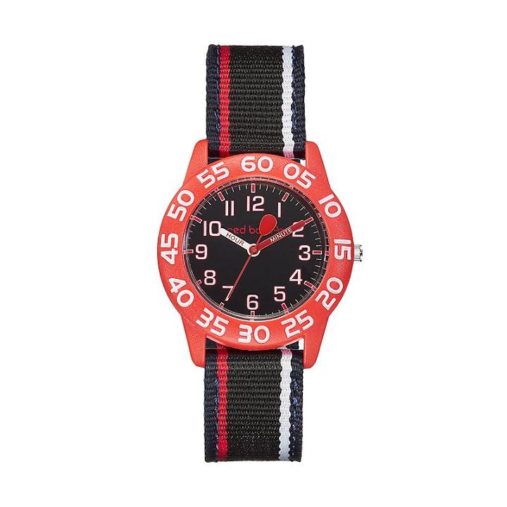 Red Balloon Kids' Time Teacher Striped Watch, Boy's, Multicolor