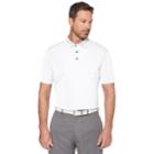 Men's Grand Slam Off Course Regular-fit Textured Pocket Golf Polo, Size: Small, White