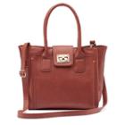 Instyle Front Lock Convertible Tote, Women's, Brown