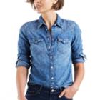 Women's Levi's&reg; Ultimate Western Denim Shirt, Size: Xs, Med Blue