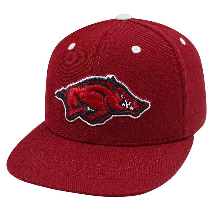 Adult Top Of The World Arkansas Razorbacks Flat-bill Cap, Med Red