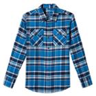 Boys 8-20 Urban Pipeline&reg; Plaid Flannel Button-down Shirt, Boy's, Size: Large, Blue