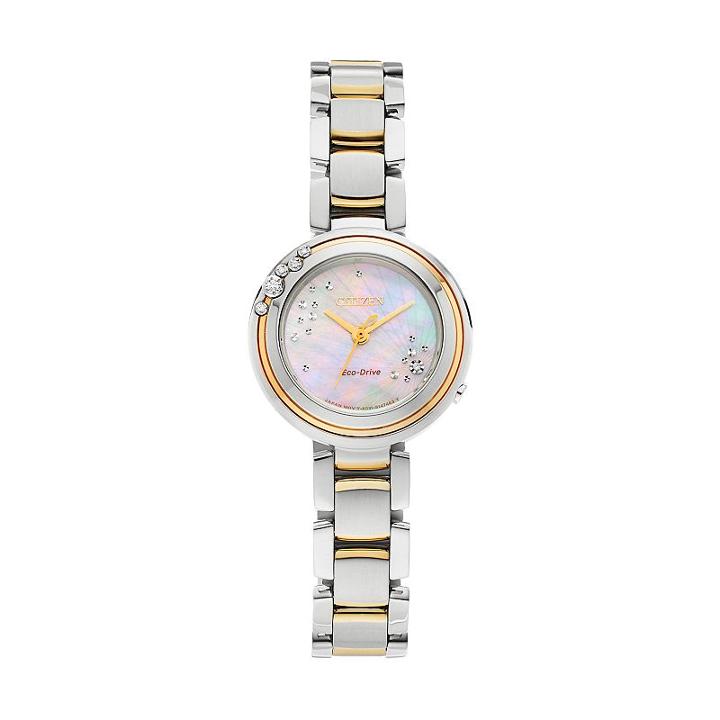 Citizen Eco-drive Women's L Carina Diamond Stainless Steel Watch, Multicolor