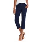 Women's Chaps Stretch Slim Capris, Size: 8, Blue