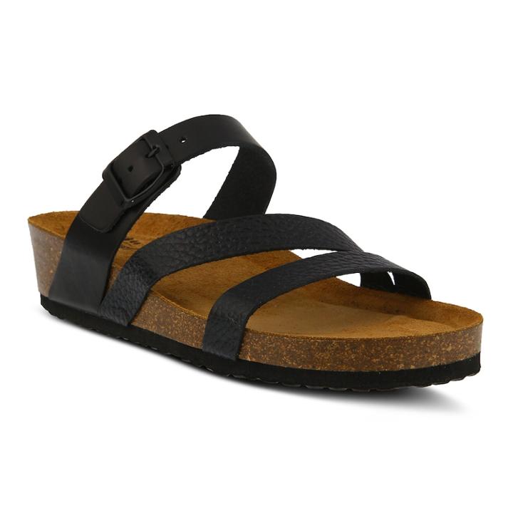 Spring Step Women's Strappy Sandals, Size: 36, Black