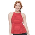 Juniors' So&reg; Halter Swing Top, Girl's, Size: Large, Med Red