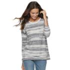 Women's Sonoma Goods For Life&trade; Supersoft Vented Crewneck Sweatshirt, Size: Medium, Grey