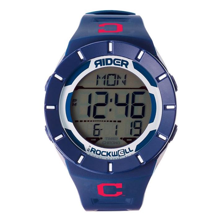 Men's Rockwell Cleveland Indians Coliseum Digital Watch, Blue