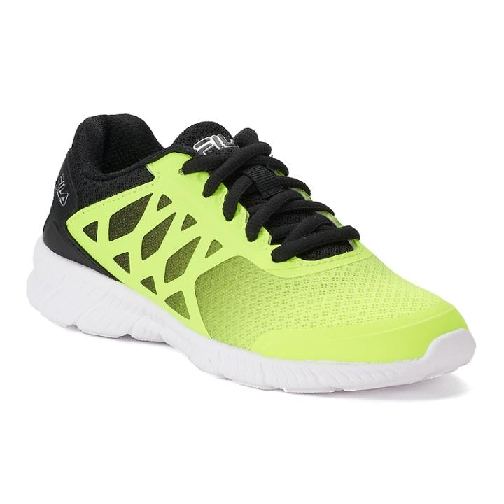 Fila&reg; Faction 3 Grade School Boys' Sneakers, Size: 7, Drk Yellow