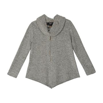 Girls 7-16 Iz Amy Byer Cowlneck Tunic With Necklace, Size: Xl, Light Grey