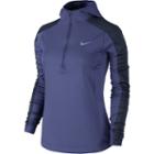 Women's Nike Thermal Dri-fit Half-zip Running Top, Size: Xs, Drk Purple