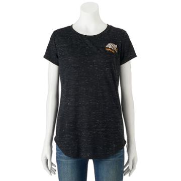 Juniors' The Print Shop Grilled Cheese Graphic Tee, Girl's, Size: Medium, Black