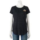 Juniors' The Print Shop Grilled Cheese Graphic Tee, Girl's, Size: Medium, Black