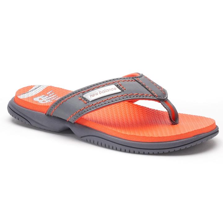 New Balance Mojo Boys' Flip Flops, Size: 1, Light Grey
