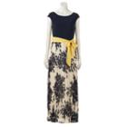 Women's Jessica Howard Pleated Floral Maxi Dress, Size: 14, Dark Blue