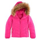 Girls 4-16 So&reg; Heavyweight Faux-fur Trim Puffer Jacket, Size: 4-5, Lt Purple