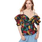 K/lab Off The Shoulder Puff Sleeve Top, Kids Unisex, Size: Medium, Black