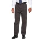 Men's Croft & Barrow&reg; Classic-fit No-iron Performance Khaki Pleated Casual Cuffed Pants, Size: 42x32, Grey