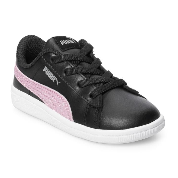 Puma Vikky Glitz Toddler Girls' Sneakers, Size: 5 T, Black
