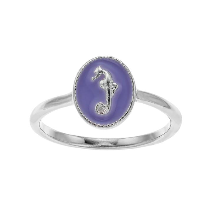 Lc Lauren Conrad Purple Seahorse Ring, Women's, Size: 7