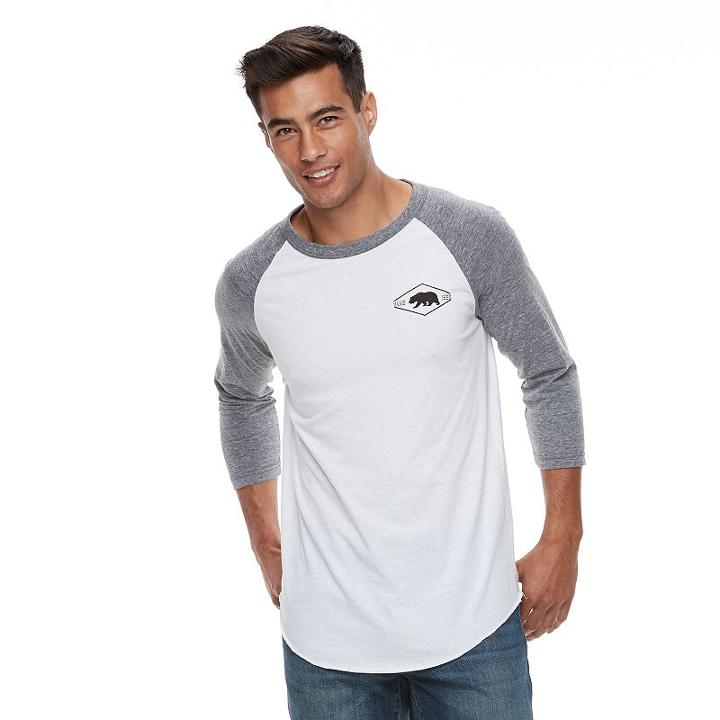 Men's Vans Bear Raglan Tee, Size: Large, White