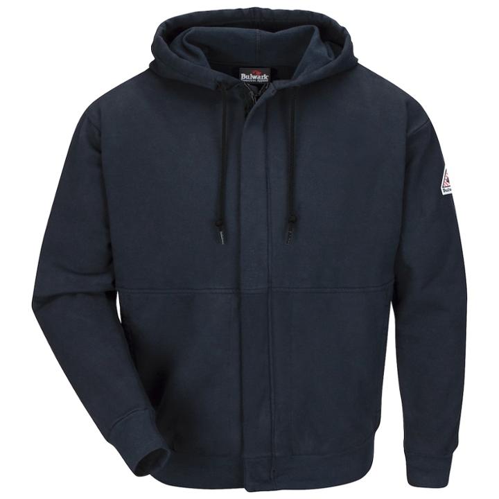 Men's Bulwark Fr Zip-front Hooded Sweatshirt, Size: Small, Blue