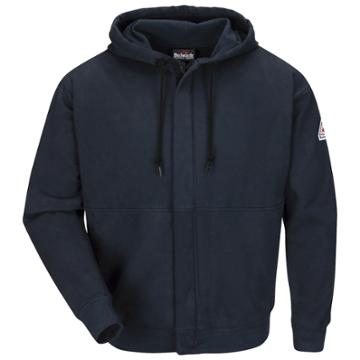 Men's Bulwark Fr Zip-front Hooded Sweatshirt, Size: Small, Blue